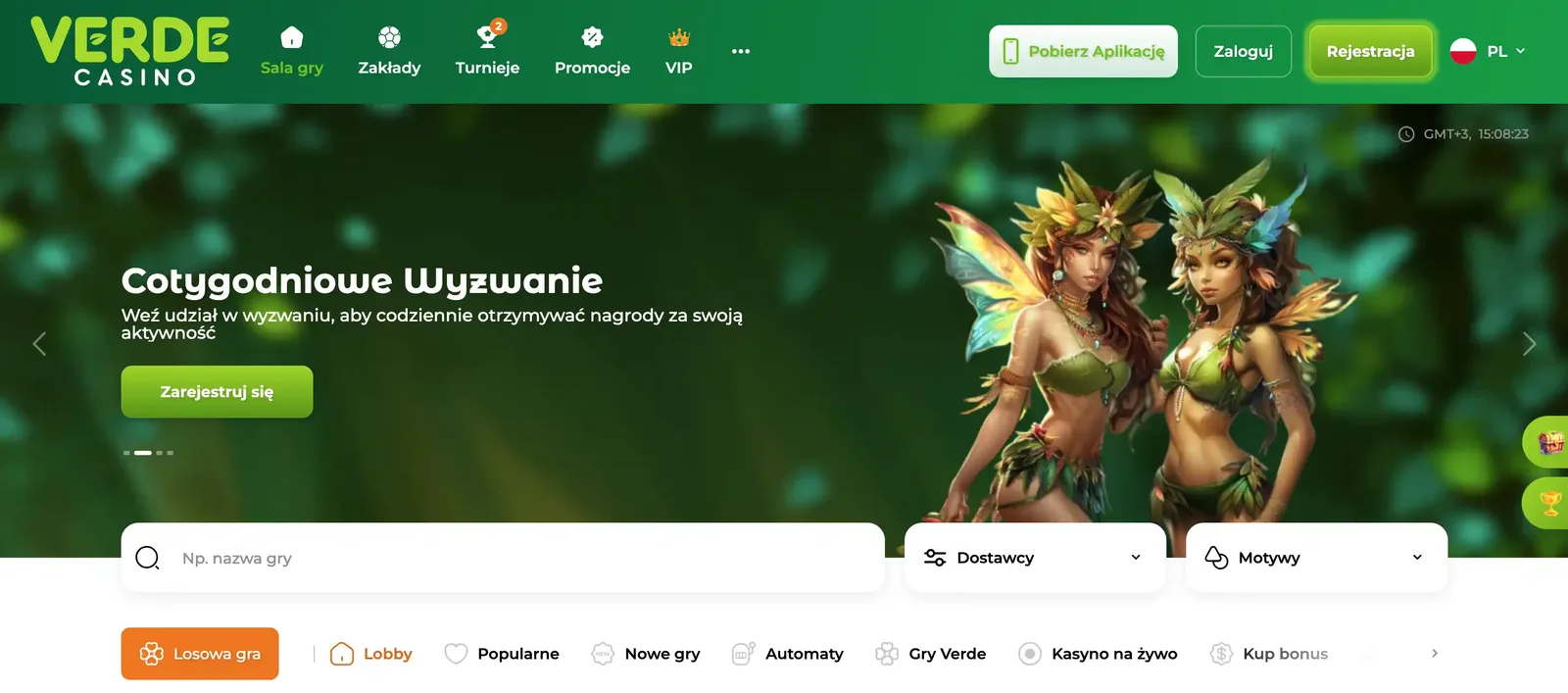 Verde Casino website preview